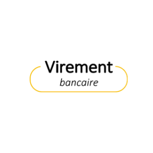 Icône de paiement sécurisé par virement bancaire